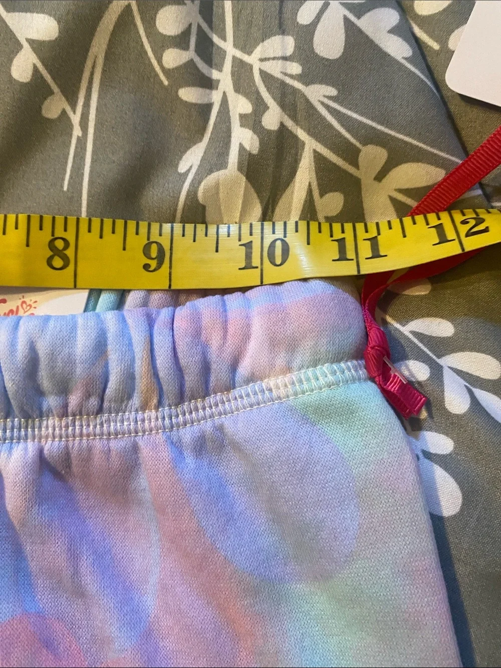 Justice Pastel Tie-Dye Fleece Everyday Joggers - Pink, Purple, Blue, Mint-S 7/8